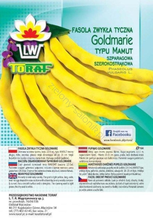 Fasola szparagowa szerokostrąkowa Goldmarie 100g