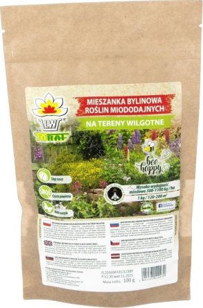 Mieszanka bylinowa roślin miododajnych na tereny wilgotne 1 kg